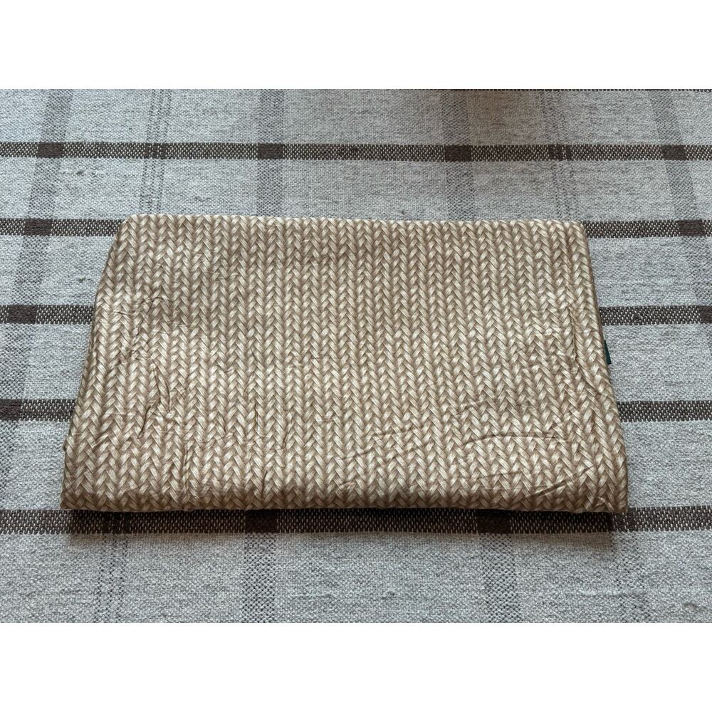 Vintage Ralph Lauren Desert Plains Wicker King Flat Sheet Tan 1990’s Cotton